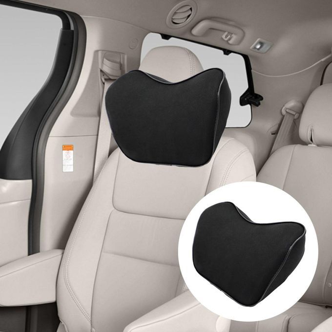 Car Neck Cushion Headrest Memory Foam Soft For Office Chair Car Black