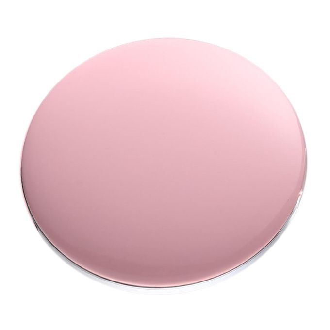 USB Charging Women Handheld 3X Magnified  Compact Mirror Pink