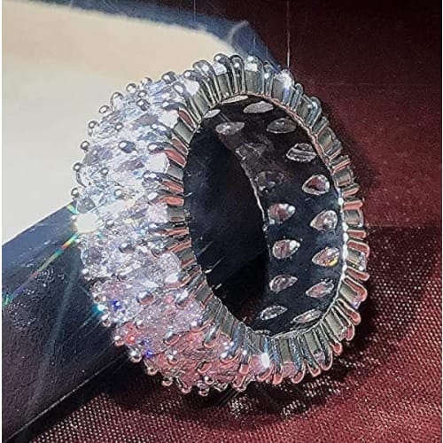 Zircon Wedding Band