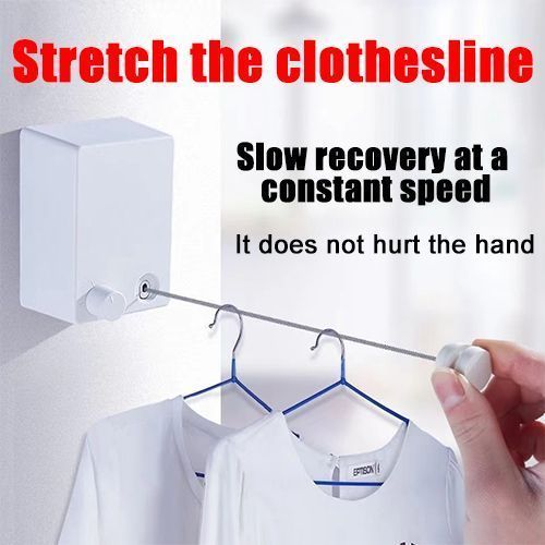 Shrink Wall Hanging Balcony Indoor Clothesline Hanger