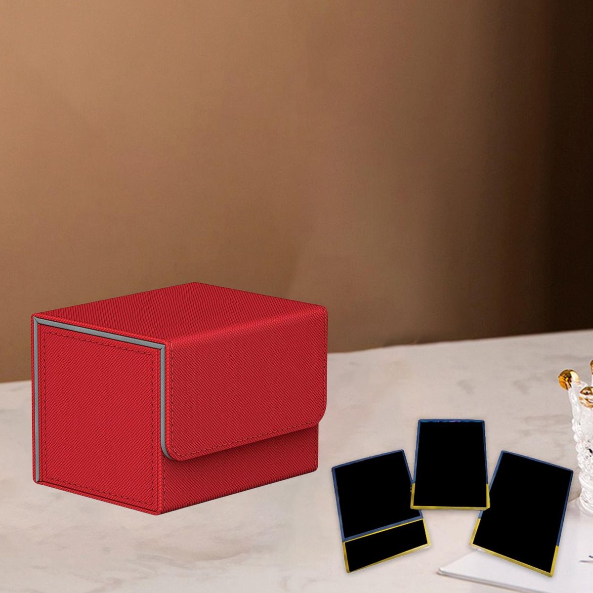 2x Trading Card Deck Box Storage Holder Cards Case Album Organizer For