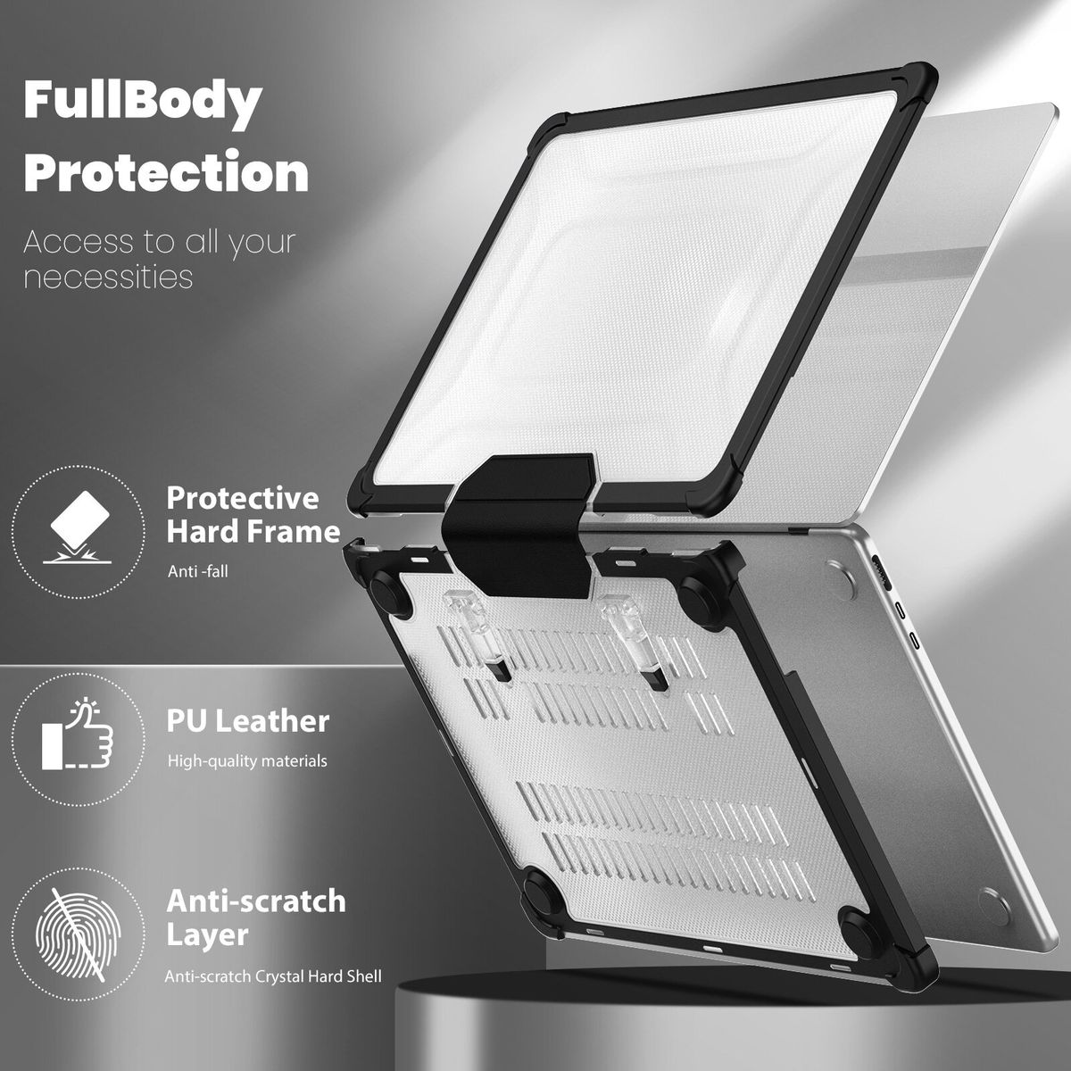 Heavy Duty Case For M2 MacBook Air 13.6 Inch 2022,Model Numbers: A2681