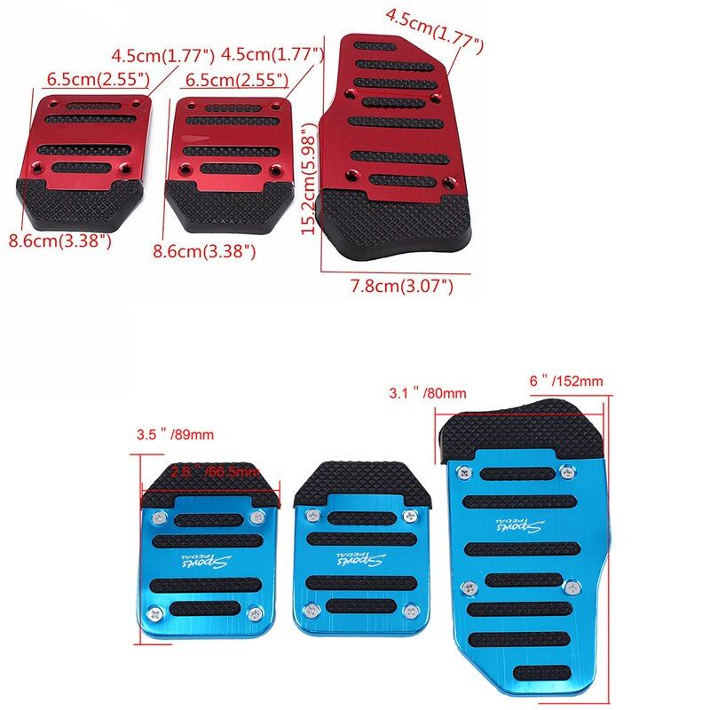 Universal 3colors Non-Slip Manual/ Car/truck/suv Foot Pad