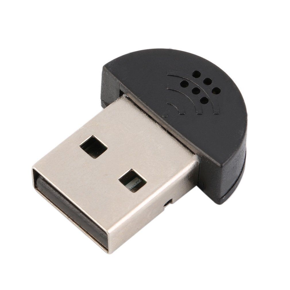 Super Mini USB 2.0 Microphone MIC Audio Adapter For PC Notebook Laptop