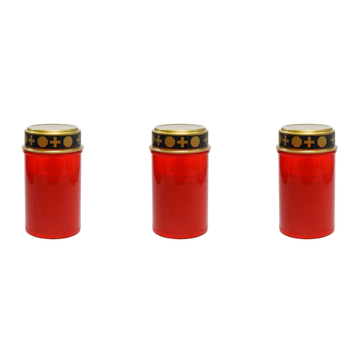 3X Grave Candle for Cemetery Grave Solar Lights with