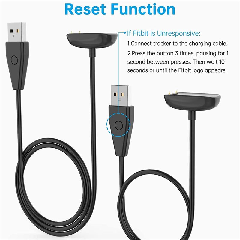 For Fitbit Charge 5/Luxe USB Wireless Magnetic Charger Cable Charging Dock Portable Adapter Smart Watch Accessories 1M