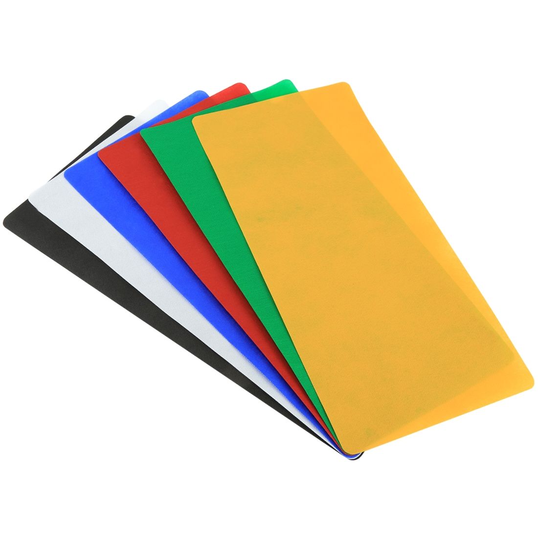 6 PCS PULUZ Collapsible Photography Studio Background, 6 Colors (Black, White, Red, Blue, Orange, Green), Size: 80cm X 40cm