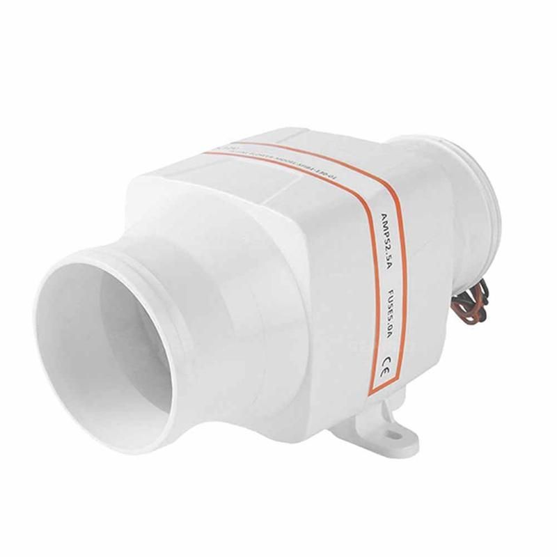 24V DC Fan Straight Barrel Exhaust Fan RV Yacht Battery Vent