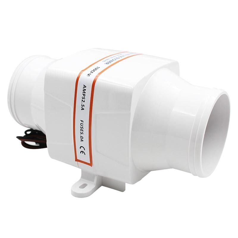 24V DC Fan Straight Barrel Exhaust Fan RV Yacht Battery Vent