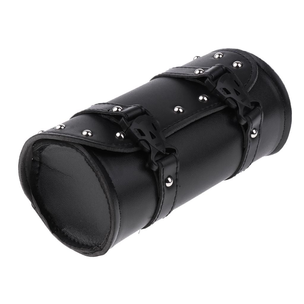 Motorcycle Saddle Bag Luggage Bag Pu Leather Tool Bag