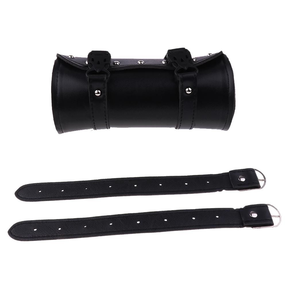 Motorcycle Saddle Bag Luggage Bag Pu Leather Tool Bag
