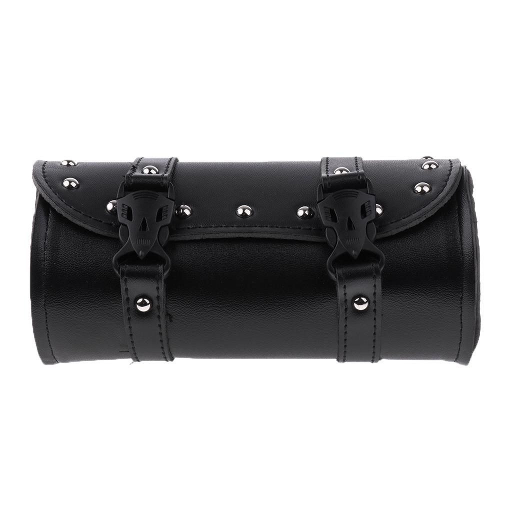 Motorcycle Saddle Bag Luggage Bag Pu Leather Tool Bag