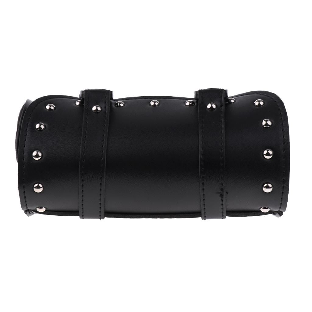 Motorcycle Saddle Bag Luggage Bag Pu Leather Tool Bag