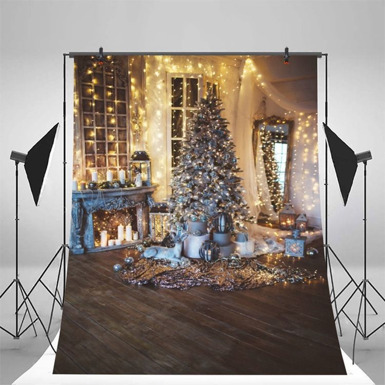 Birthday Party Game Hanging Cloth Christmas Tree Background Cloth Photography Studio Props, Size:80cm X 120cm