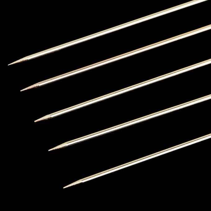 5pcs Stainless Steel Cocktail Fruit Sticks Bar Tool Bead  Bead -Gold