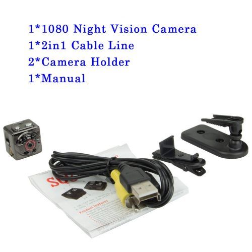 1080P 720P Full HD Mini Camera SQ8 SecrCar Sport Camcorder Motion Sensor DV DVR Voice Video Recorder Night Vision Micro Cam(Cam Plus 8G TF Card)( )