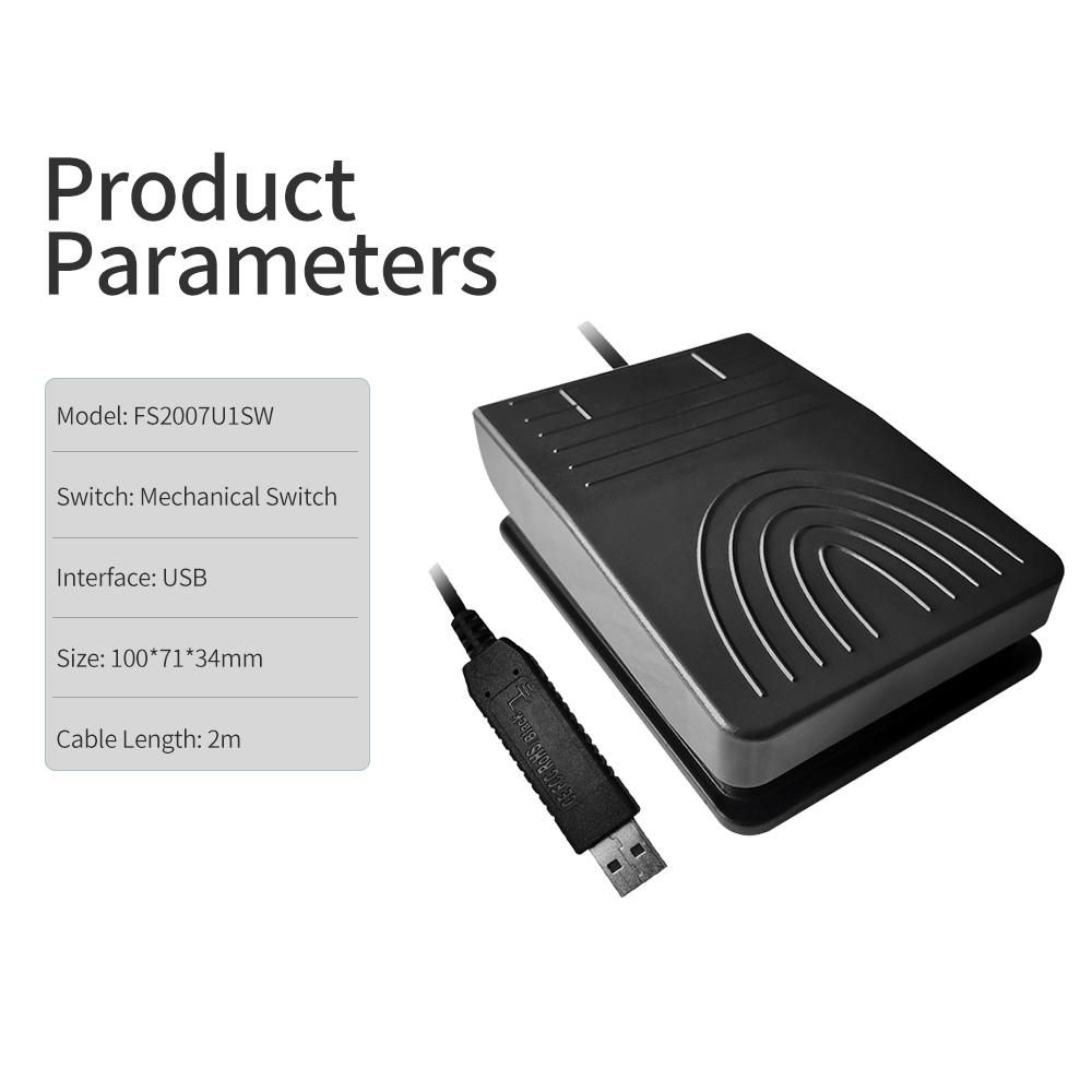 USB Foot Switch Multifunctional Customized Foot Pedal Action Pedal for Medical Image Acquisition Game Control Office