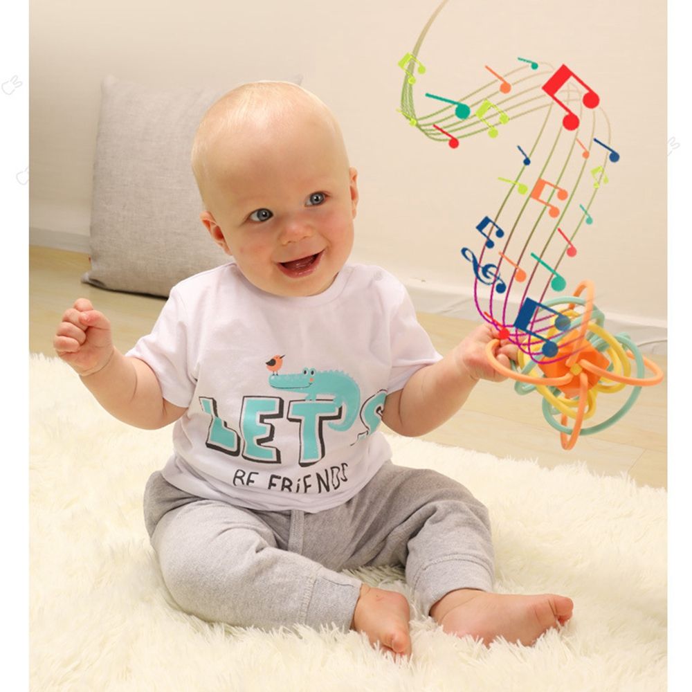 10Pcs Baby Rattles Toys Music Bed Bell Hand Hold