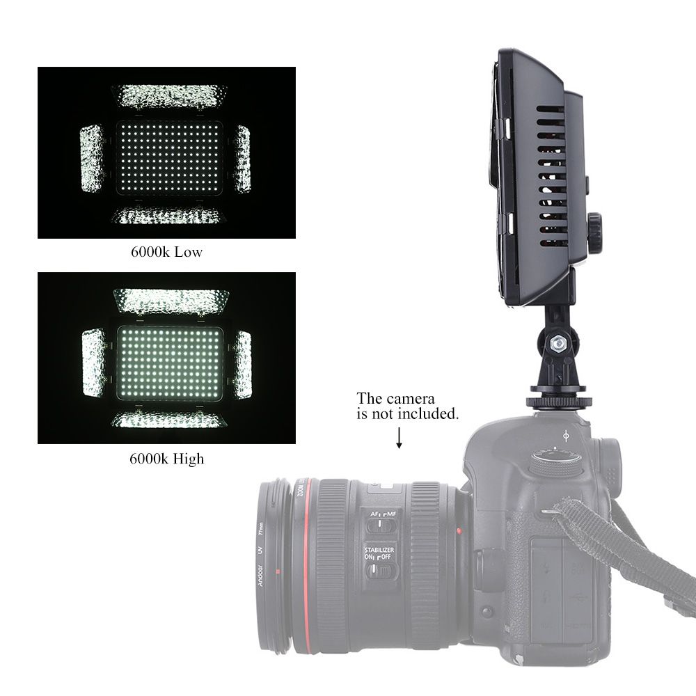 W160 Video Photography Light Lamp Panel 6000K 160