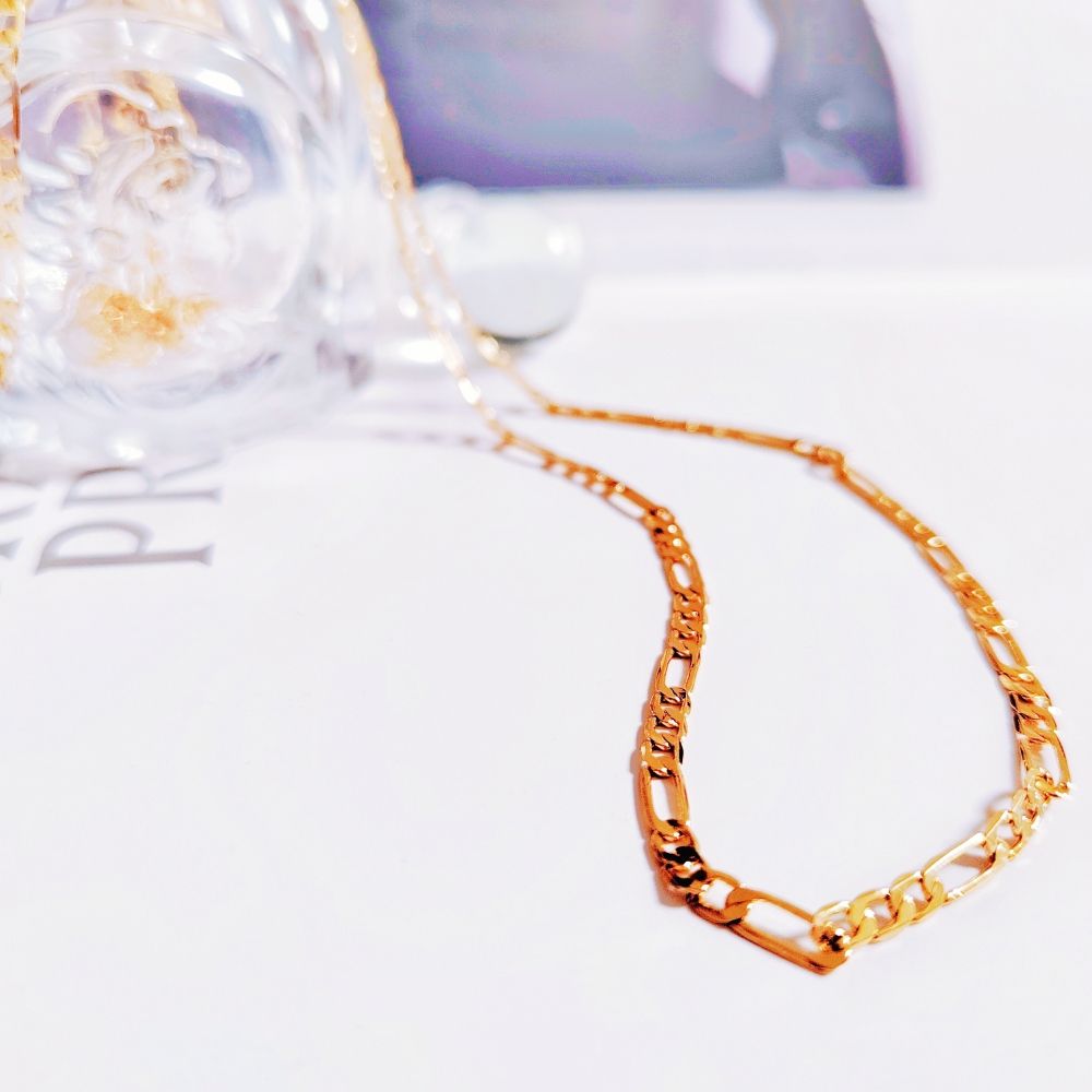 18K Real Gold Plated Ladies' Necklace Chain Women's Necklace