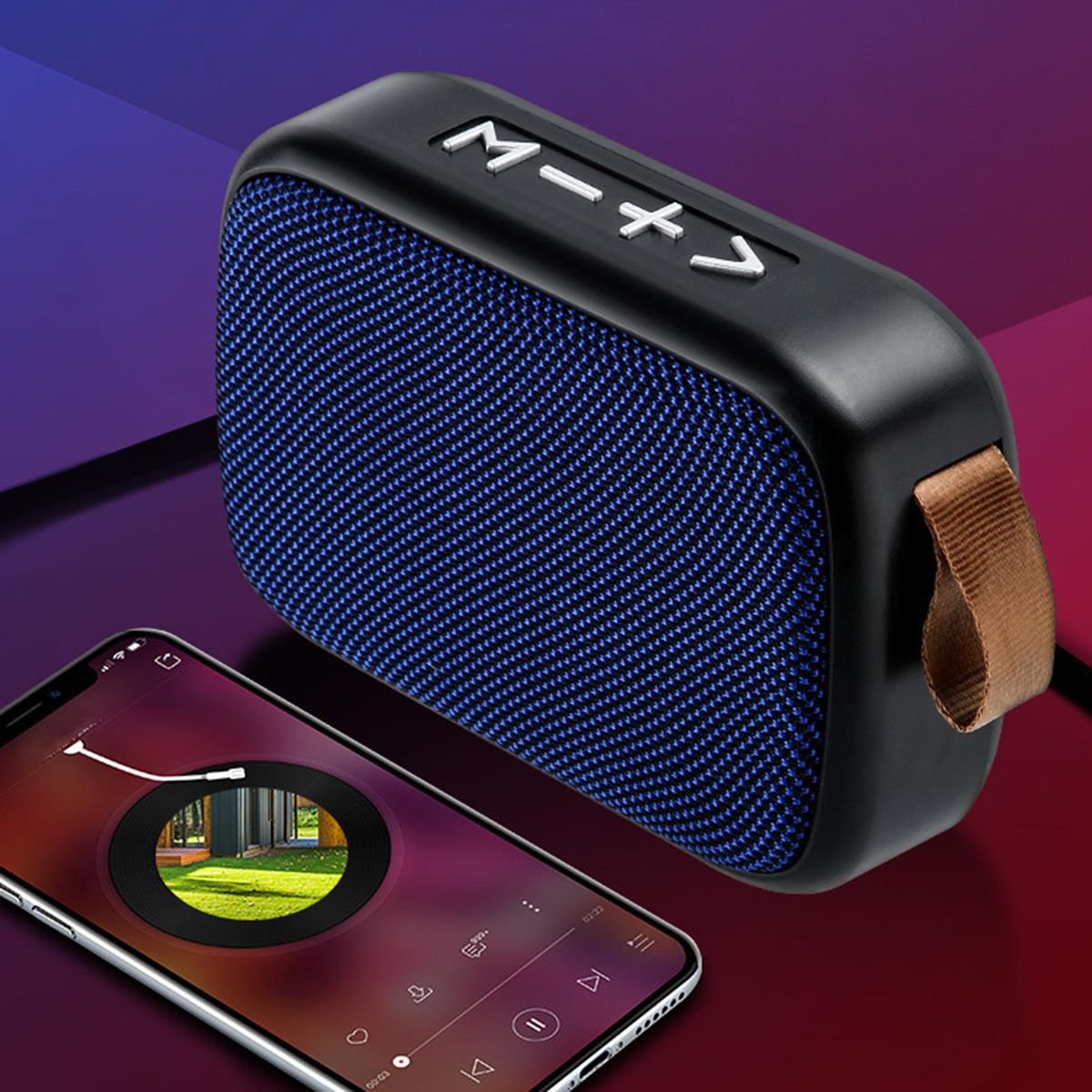 Portable Mini G2 6D Bass Bluetooth-compatible 4.2-Black