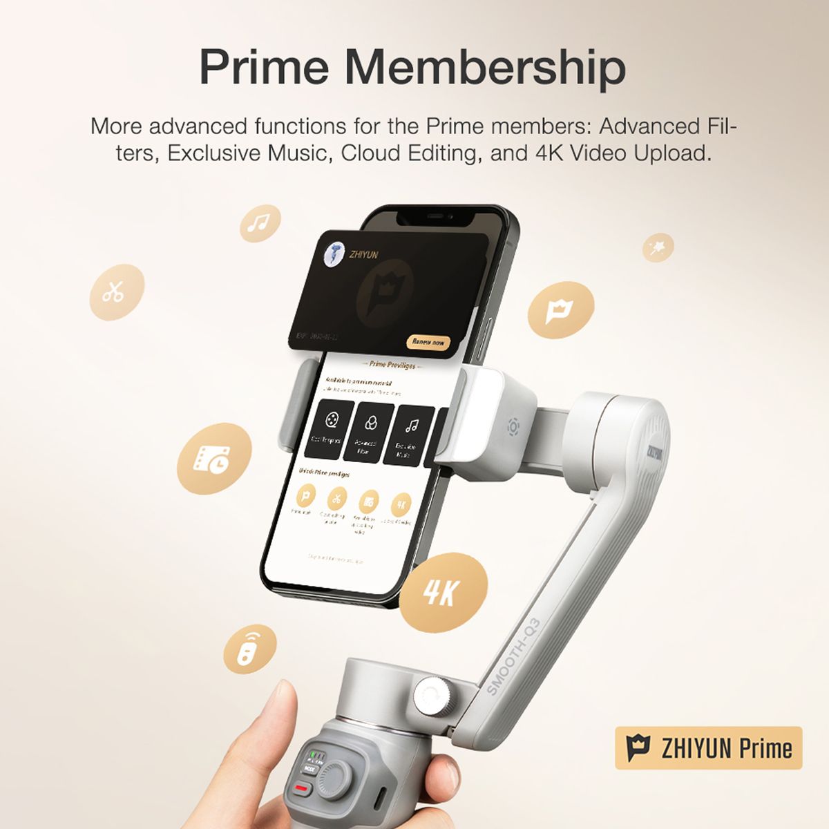 SMOOTH-Q3 Handheld 3-Axis Smartphone Gimbal