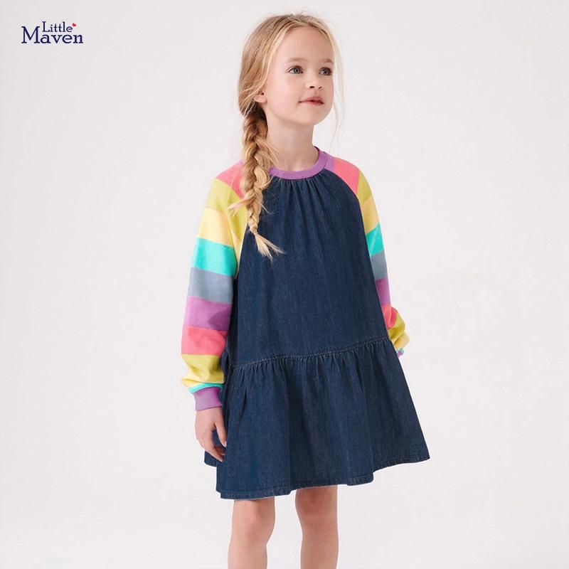 Cross-border exclusive children's dress autumn new European and American girls denim skirt