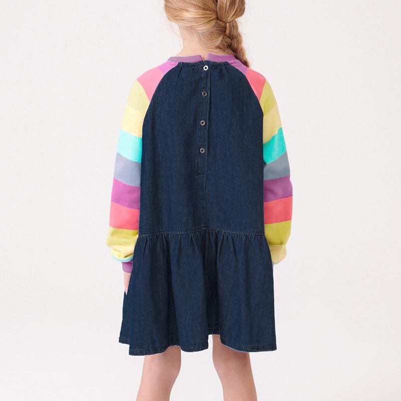 Cross-border exclusive children's dress autumn new European and American girls denim skirt
