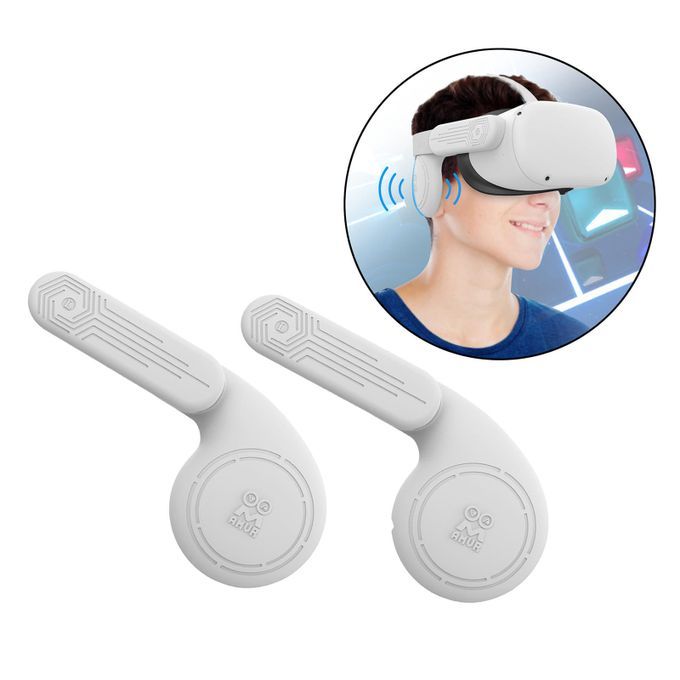 1 Pair Silicone VR Headset Accessories Headphone Ear Muffs For Grey