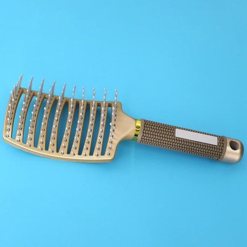 Hair Brush Detangling Hairbrush Fast Drying Hair Straight Barber Volume Comb Curved Anti Static Styling Tool