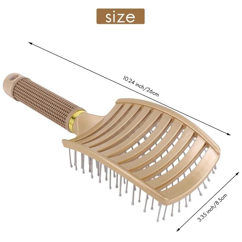 Hair Brush Detangling Hairbrush Fast Drying Hair Straight Barber Volume Comb Curved Anti Static Styling Tool