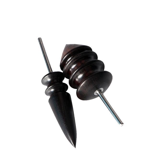 2pc Sharp Tip Narra Leather Burnisher Slicker Tool Polishing Drill DIY