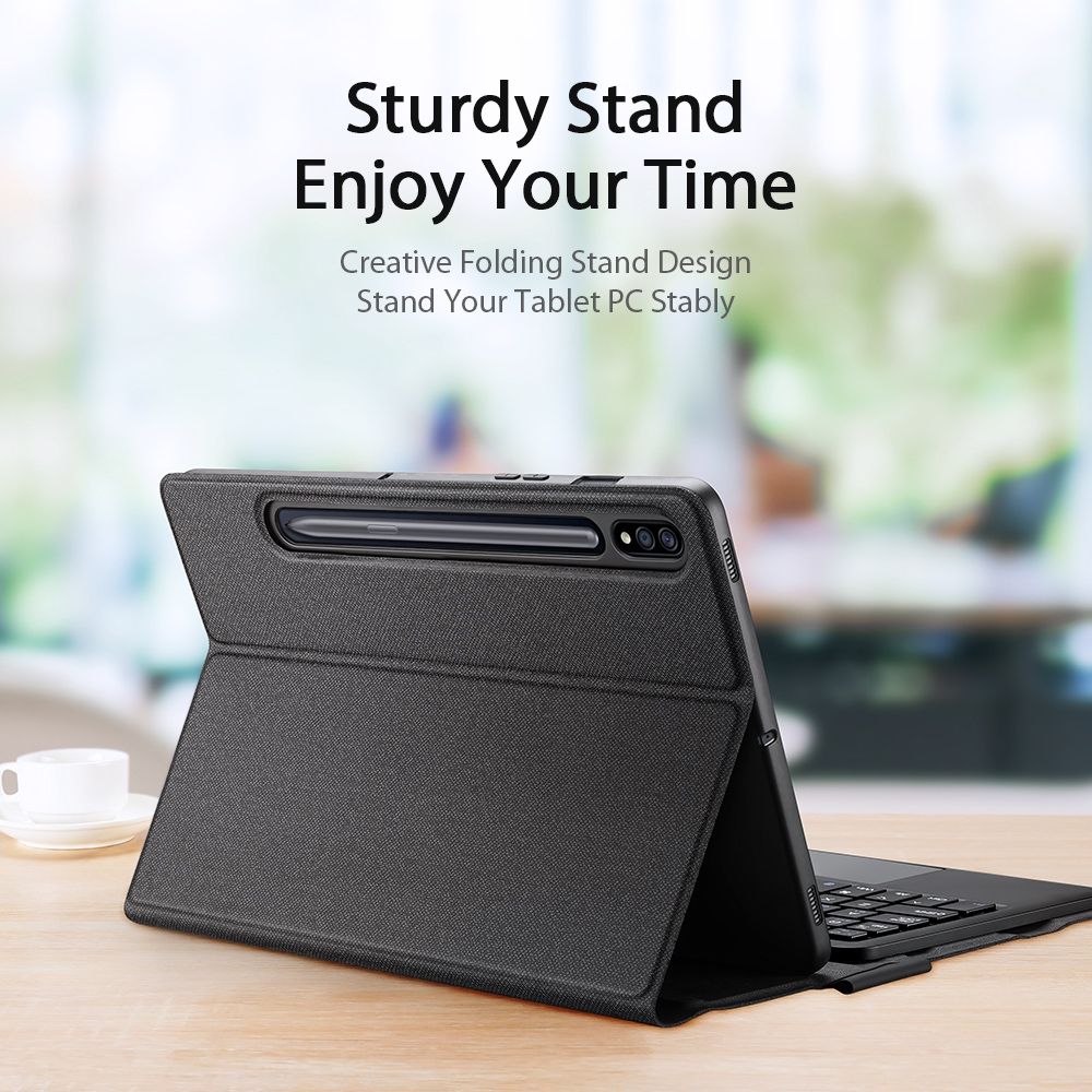 Bluetooth Keyboard Leather Case For Samsung Galaxy Tab S7