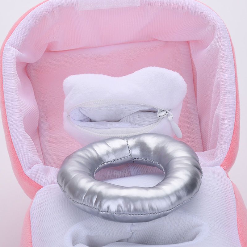 Ins Couple Ring Box Plush Toy Love Diamond Ring Case Pet Chew Toy Bite Sounds Propose Wedding Girift Stuffed Vocal Kids Toy-Pink Ring No Sound
