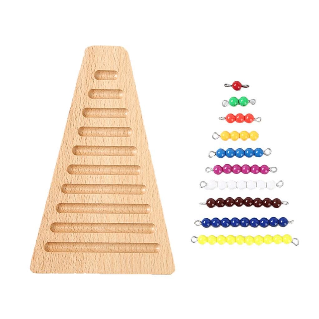 Math Materials Colored Bead Stairs Early Preschool Toys Gifts