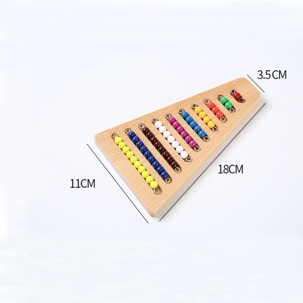 Math Materials Colored Bead Stairs Early Preschool Toys Gifts