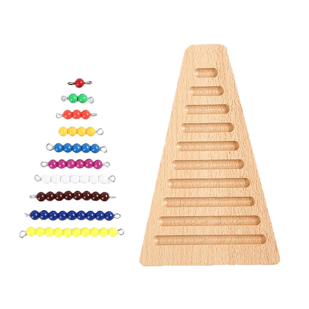 Math Materials Colored Bead Stairs Early Preschool Toys Gifts