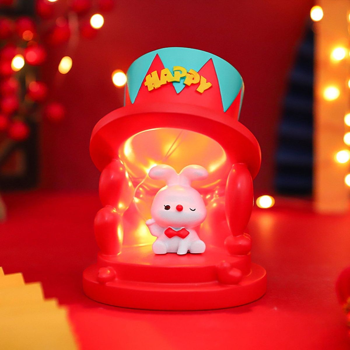 Cartoon LED Lamp Children Night Light Cartoon Bunny LED Bedside Lamp A