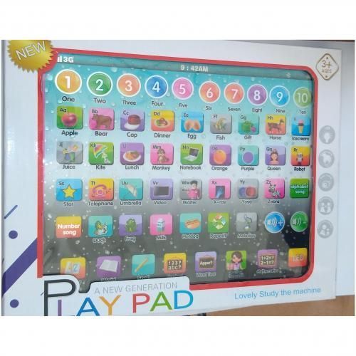 Kids Children Tablet Pad Electronic Preschool English Learning Tab