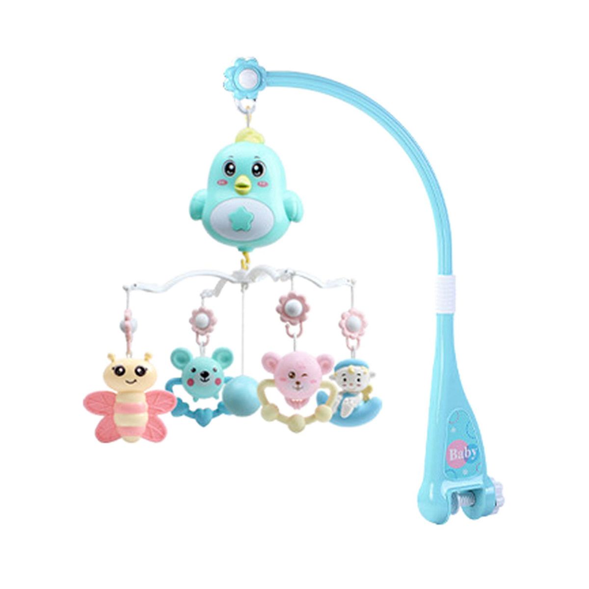 Musical Crib Mobile Musical Box  Function With Sound  Blue Chick