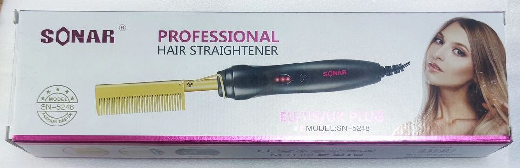 SONAR Hot Comb Professional Hair Straightener