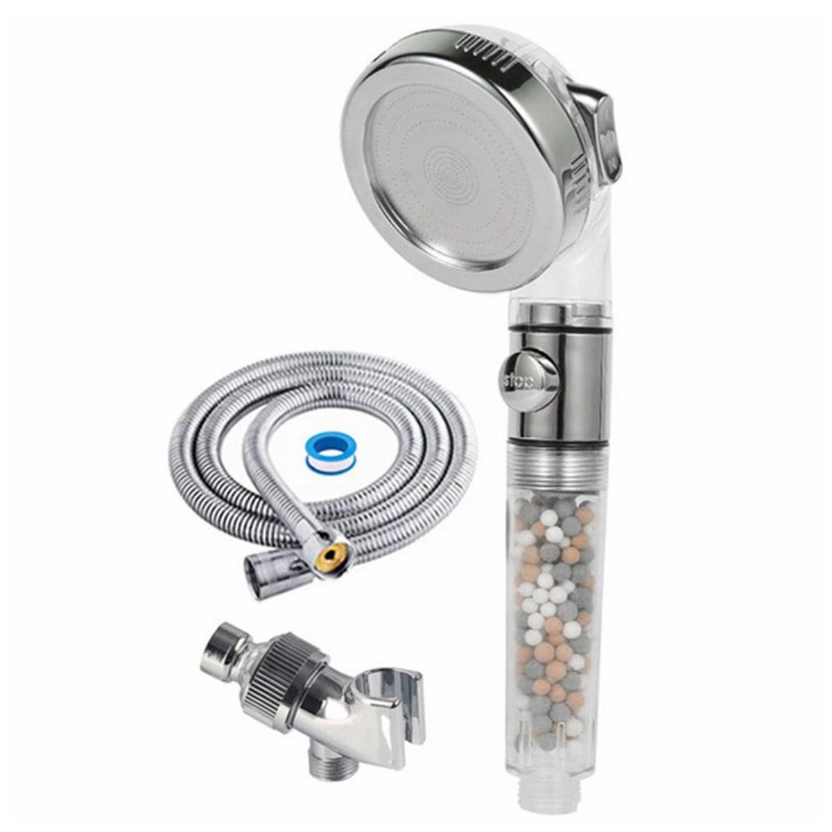 Negative-ion Shower Head Shower Experience Kit 3-piece Set