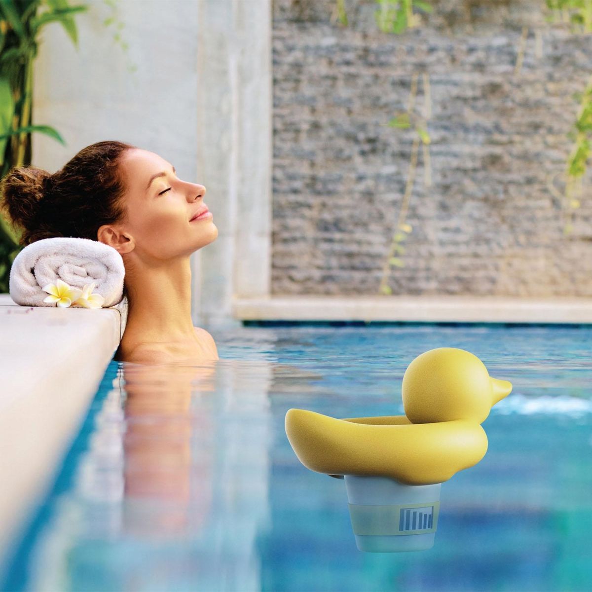 Pool Tablet Dispenser Fountains Pool Floating Chlorine Dispenser Box Yellow