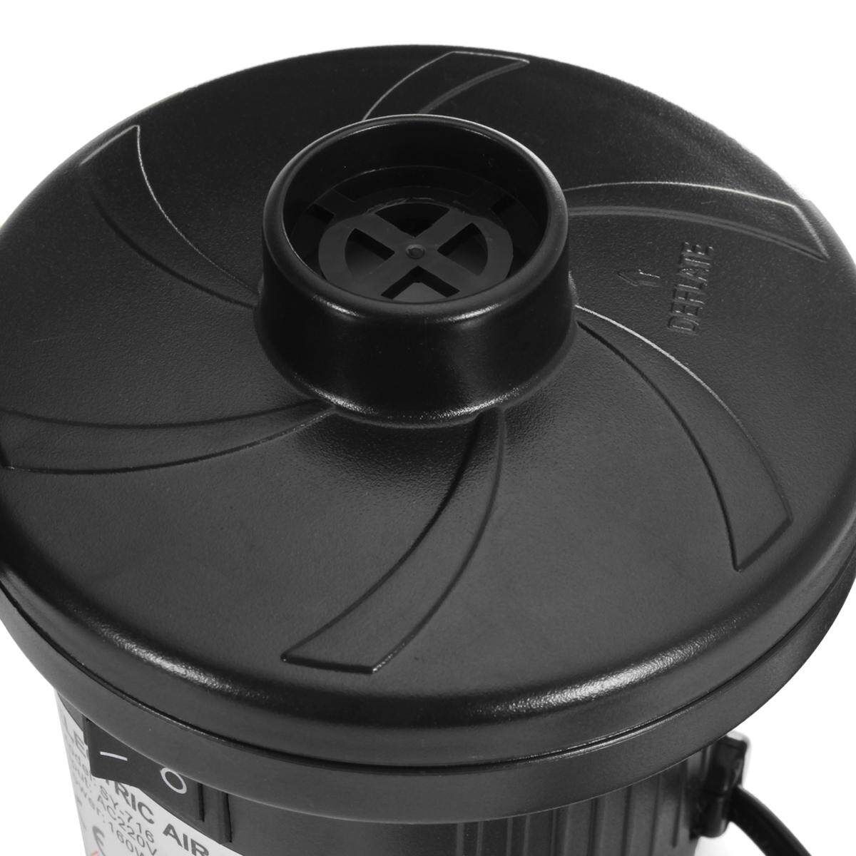 ELECTRIC AIR PUMP FOR INFLATABLE BED AIRBED CAMPING FOOT AIRPUMP