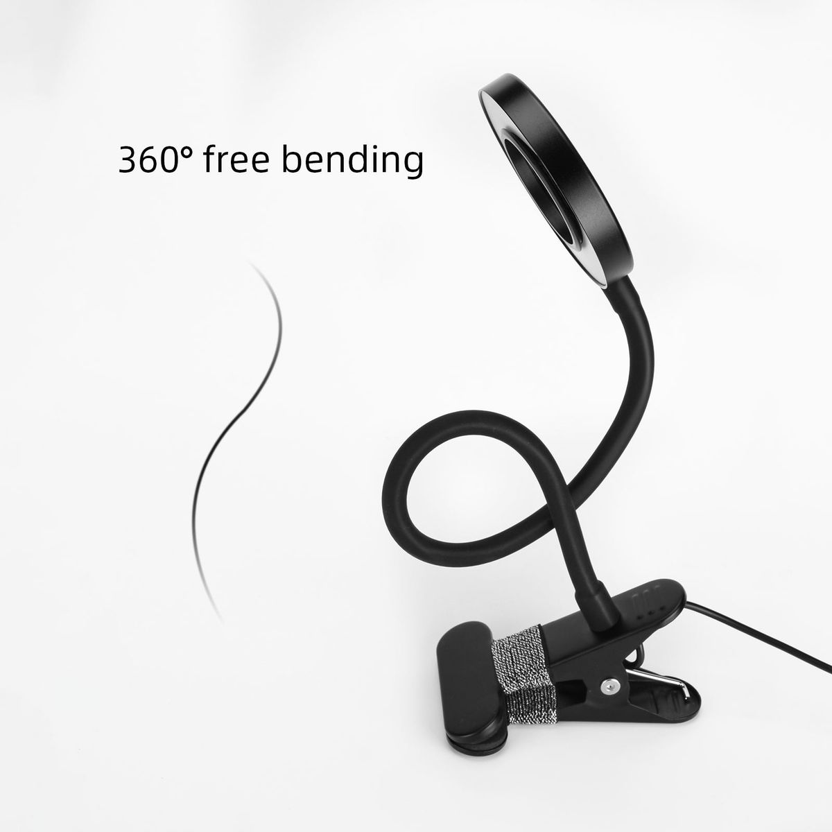 Clip-on Desk LED Lamp Eye Protection Bendable Flexible