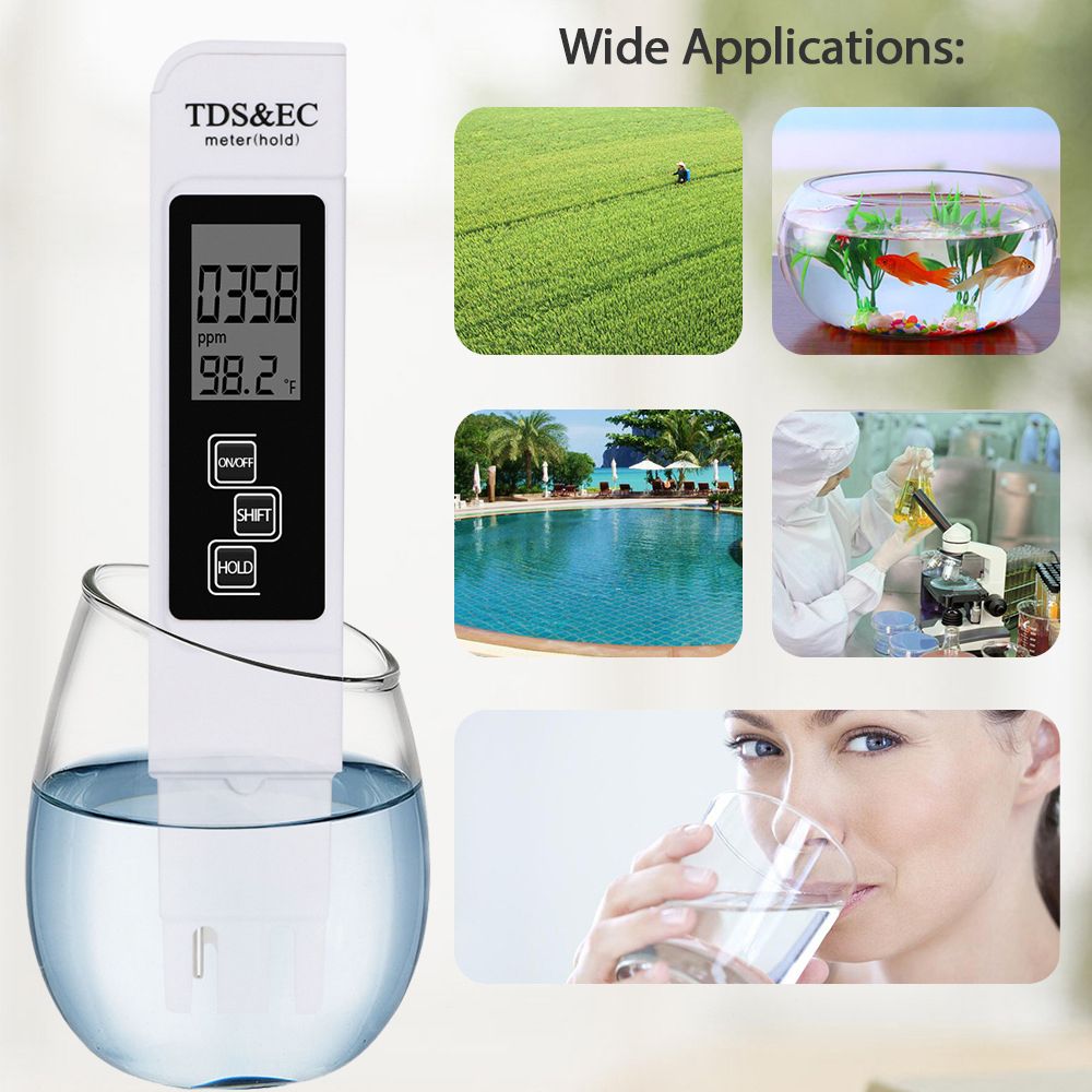 3 In 1 Water Quality Tester Digital Meter Water Quality