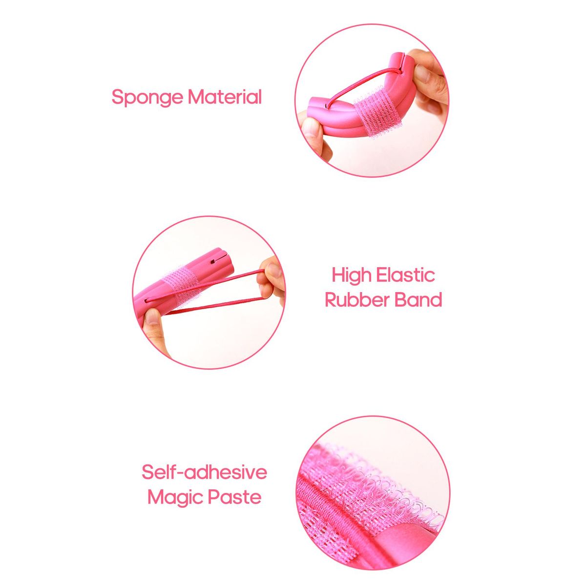 6Pcs Magic Foam Sponge Hair Curler Curly Hair Shape Hair Curler Roller DIY Hair Styling Tools