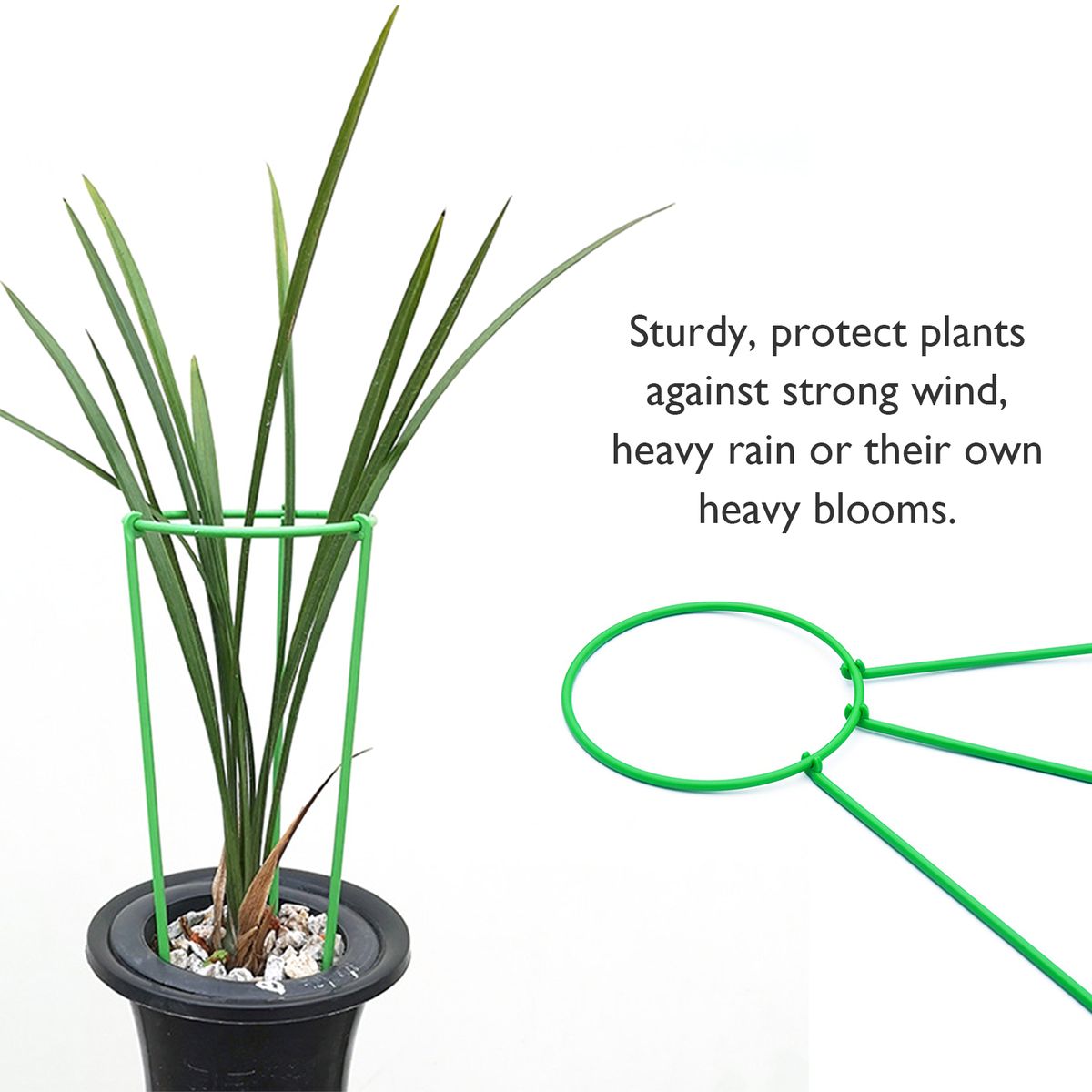 Climbing Plant Support Stakes Tall Plant Support Rin-g Cage