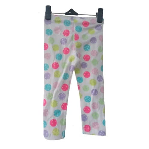 Baby Girl's Legging - Dotted Cream