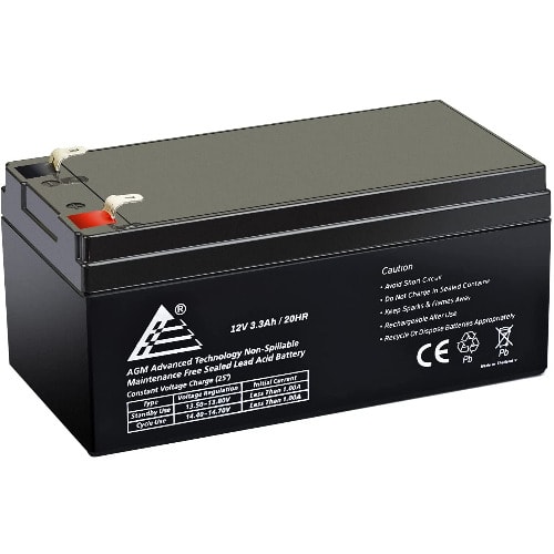 12 Volt 3.3ah Battery